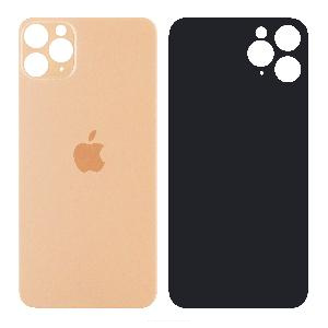 Крышка задняя для iPhone 11 Pro (с большим вырезом) золотая Premium