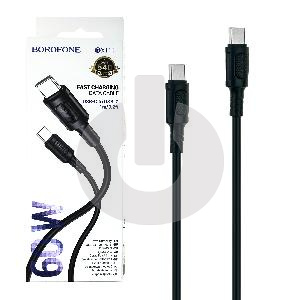 Кабель Type-C - Type-C BOROFONE BX111 (1м 60W) черный фото