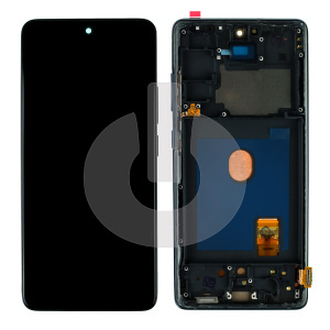 Дисплей с тачскрином для Samsung S20 FE (G780F) в рамке синий ORG