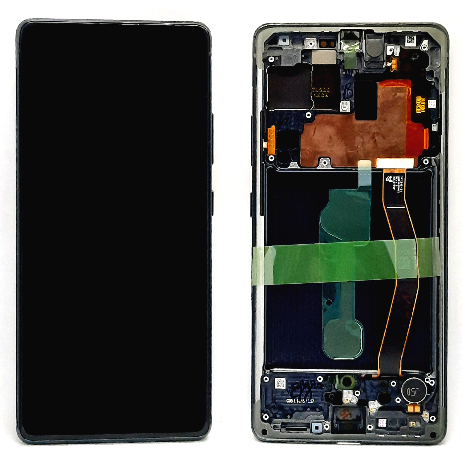 Дисплей с тачскрином для Samsung S10 Lite (G770F) в рамке черный SVC-OR