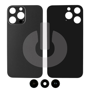 Крышка задняя для iPhone XR в корпусе 13 Pro/ 14 Pro со стеклом камеры графитовая фото