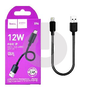 Кабель USB - Lightning HOCO (0.25 x 2.4A) X96 черный фото