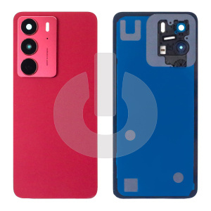 Крышка задняя для Realme C75 (RMX3941) со стеклом камеры красная фото