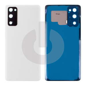 Крышка задняя для Samsung S20 FE (G780F) со стеклом камеры белая фото