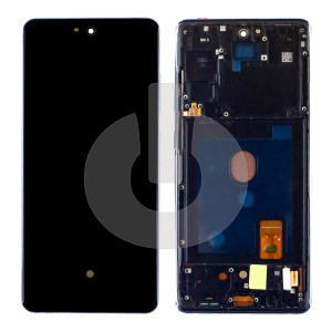 Дисплей с тачскрином для Samsung S20 FE (G780F) в рамке синий OLED