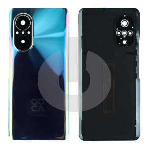 Крышка задняя для Huawei Nova 9 SE (JLN-LX1) со стеклом камеры голубая