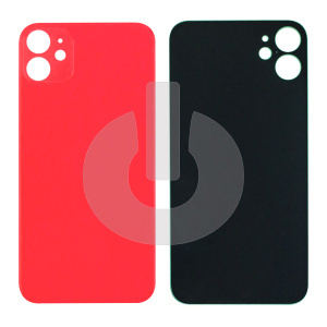 Крышка задняя для iPhone 12 Mini (с большим вырезом) красная Premium