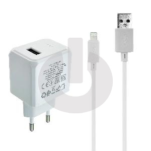 Зарядное устройство HOCO CS11A с кабелем USB - Lightning черное
