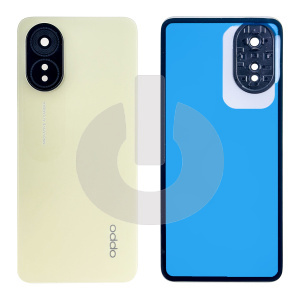 Крышка задняя для OPPO A38 (CPH2579) со стеклом камеры золотая фото