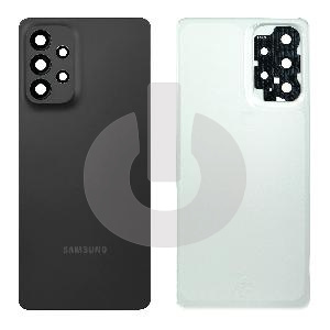 Крышка задняя для Samsung A73 5G (A736B) со стеклом камеры черная