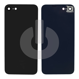 Крышка задняя для iPhone 8 CE со стеклом камеры черная АКЦИЯ фото