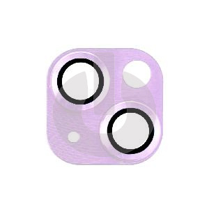Накладка защитная для блока камеры для iPhone 14/ 14 Plus (9H) фиолетовая фото