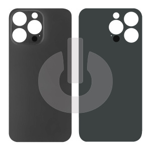 Крышка задняя для iPhone 13 Pro Max (с большим вырезом) графитовая фото