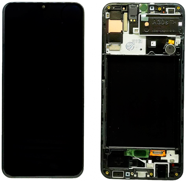 Дисплей с тачскрином для Samsung A30s (A307F) в рамке черный SVC-OR Дисплей с тачскрином для Samsung A30s (A307F) в рамке черный SVC-OR