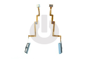 Шлейф кнопки включения для Xiaomi Poco F3 (M2012K11AG) и сканер отпечатка пальца синий ORG
