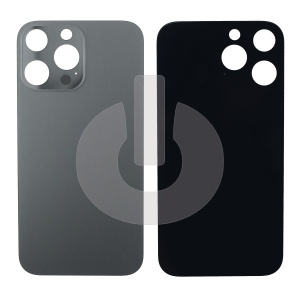 Крышка задняя для iPhone XR в корпусе 13 Pro/ 14 Pro (с большим вырезом) графитовая фото