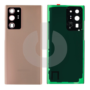 Крышка задняя для Samsung Note 20 Ultra 4G/ 5G (N985/ N986) со стеклом камеры бронзовая фото