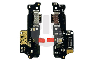 Шлейф/ плата зарядки для Xiaomi Redmi 10C (220333QNY)/ Poco C40 (220333QPG) системный разъем/ микрофон ORG