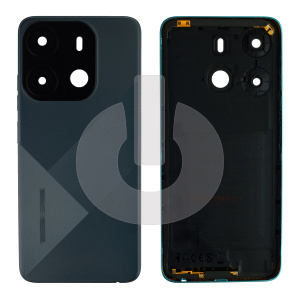 Крышка задняя для Tecno Spark Go 2023 (BF7) со стеклом камеры черная фото