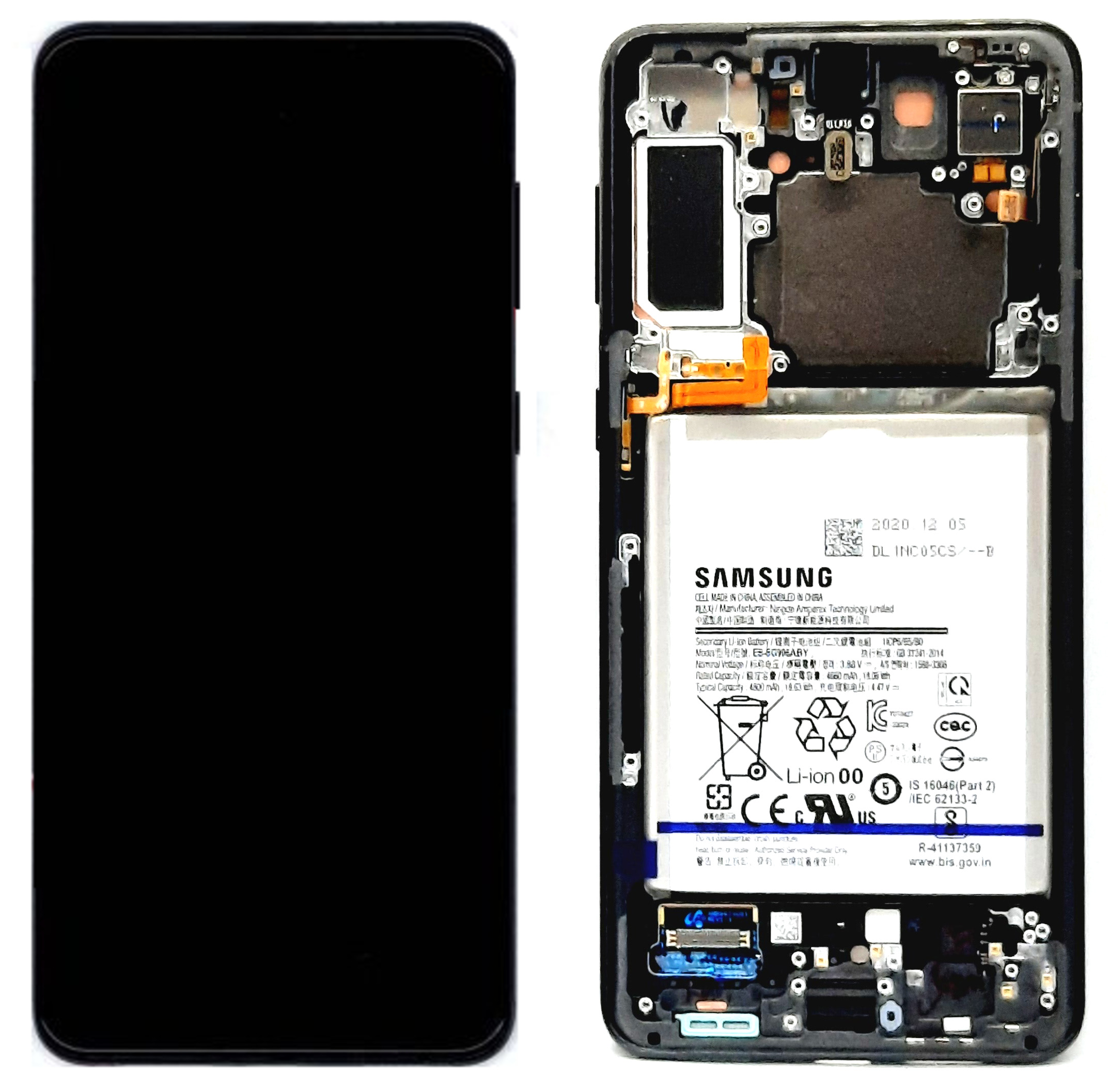 Дисплей с тачскрином для Samsung S21 Plus (G996F) в рамке черный SVC-OR Дисплей с тачскрином для Samsung S21 Plus (G996F) в рамке черный SVC-OR