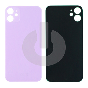 Крышка задняя для iPhone 11 (с большим вырезом) фиолетовая Premium фото