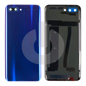 Крышка задняя для Huawei Honor 10 (COL-L29) со стеклом камеры синяя фото