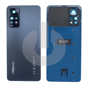 Крышка задняя для Xiaomi Redmi Note 11 Pro 4G (2201116TG) со стеклом камеры черная фото