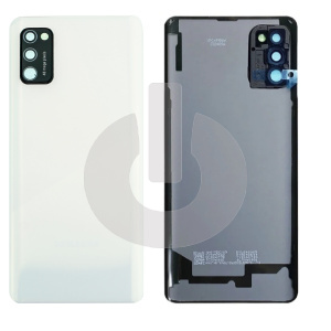 Крышка задняя для Samsung A41 (A415F) со стеклом камеры белая фото