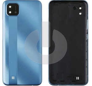 Крышка задняя для Realme C11 2021 (RMX3231) со стеклом камеры синяя фото