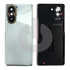 Крышка задняя для Huawei Nova 10 (NCO-LX1) со стеклом камеры серебряная фото