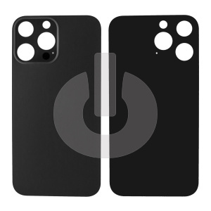 Крышка задняя для iPhone 14 Pro (с большим вырезом) черная Premium фото