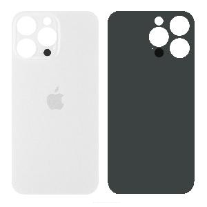 Крышка задняя для iPhone 14 Pro Max (с большим вырезом) белая