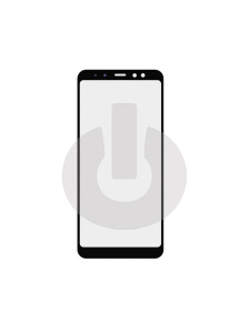 Стекло для переклейки Samsung A8+ (A730F) с OCA пленкой черное АКЦИЯ фото