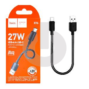 Кабель USB - Type-C HOCO (0.25 x 2.4A) X96 черный фото