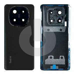 Крышка задняя для Xiaomi Redmi Note 14 Pro+ 5G (24115RA8EG) со стеклом камеры черная
