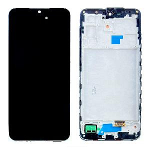 Дисплей с тачскрином для Samsung A17 4G (A175F) в рамке черный OLED FULL SIZE