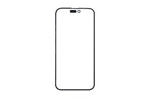 Стекло для переклейки iPhone 14 Pro Max с OCA пленкой черное АКЦИЯ