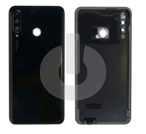 Крышка задняя для Huawei P30 Lite (MAR-LX1M)/ Nova 4E (MAR-AL00) (24 Мп) со стеклом камеры черная фото