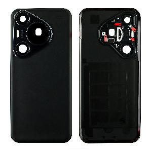Крышка задняя для Huawei Pura 70 Pro (HBN-LX9/ HBN-AL00) со стеклом камеры черная