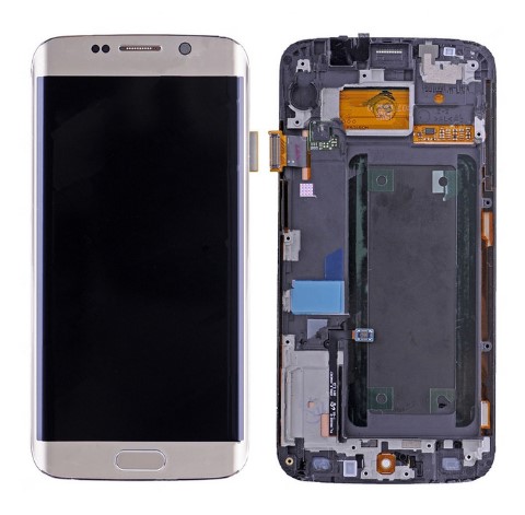 Дисплей с тачскрином для Samsung S6 Edge (G925F) в рамке золотой REF-OR Дисплей с тачскрином для Samsung S6 Edge (G925F) в рамке золотой REF-OR