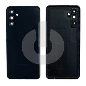 Крышка задняя для Samsung A04s (A047F) со стеклом камеры черная фото