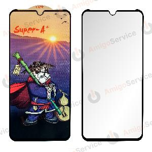 Стекло защитное для Samsung A05/ A05s/ Realme C51/ C53/ Honor X7/ X7A (Super A+) черное 