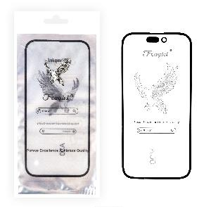 Стекло для переклейки iPhone 15 Plus (FEAGLET) черное АКЦИЯ