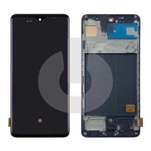 Дисплей с тачскрином для Samsung A51 (A515F) в рамке черный OLED SMALL SIZE фото