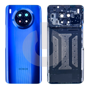 Крышка задняя для Huawei Honor 50 Lite (NTN-LX1) со стеклом камеры синяя фото