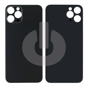 Крышка задняя для iPhone 12 Pro Max (с большим вырезом) графитовая Premium фото
