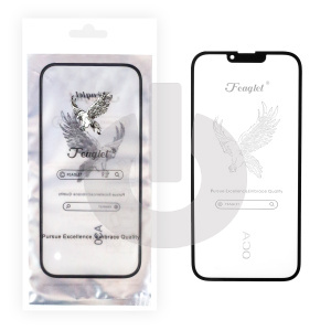 Стекло для переклейки iPhone 13/ 13 Pro (FEAGLET) черное фото