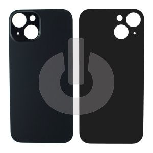 Крышка задняя для iPhone 15 (с большим вырезом) черная Premium фото