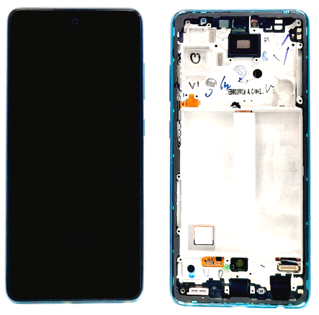 Дисплей с тачскрином для Samsung A52 (A525F) в рамке голубой SVC-OR Дисплей с тачскрином для Samsung A52 (A525F) в рамке голубой SVC-OR