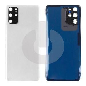 Крышка задняя для Samsung S20+ (G985F) со стеклом камеры белая фото